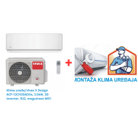 Klima uređaj Vivax X Design ACP-12CH35AEXIs, 3.5kW, 3D Inverter, R32, mogućnost WiFi SA MONTAŽOM